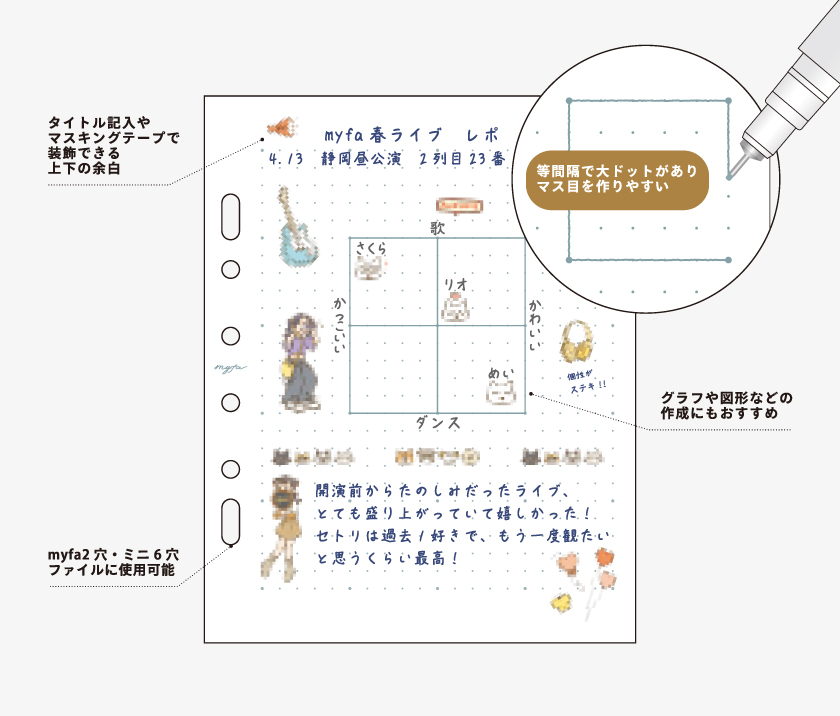 Dot Grid ドット方眼（5mm）の仕様