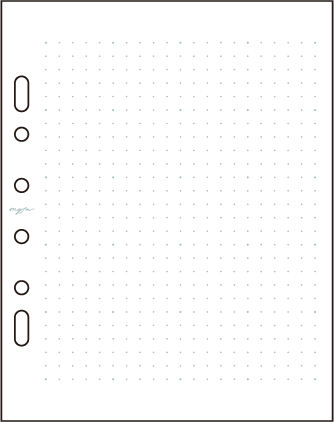 Dot Grid ドット方眼（5mm） イラスト
