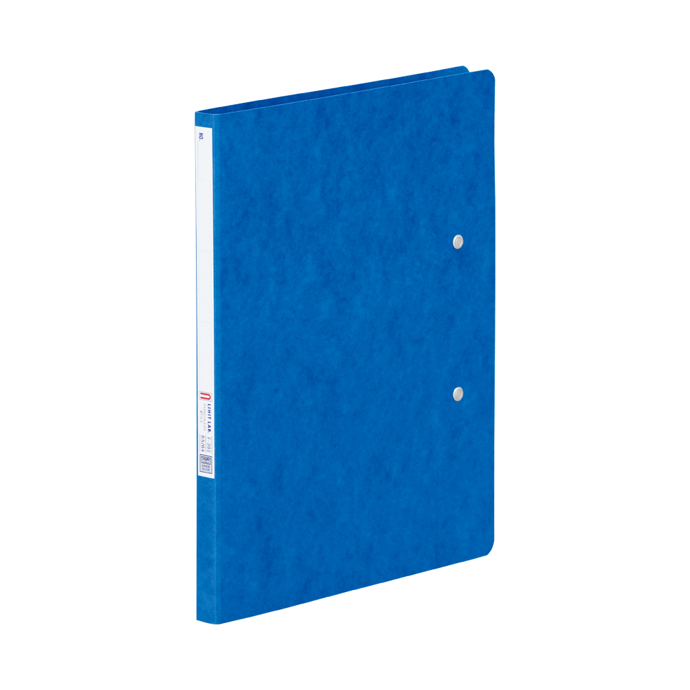 【格安SALEスタート】 業務用10セット LIHITLAB パンチレスファイル Z式ファイル タテ型 F307-5 藍 簡易パッケージ品