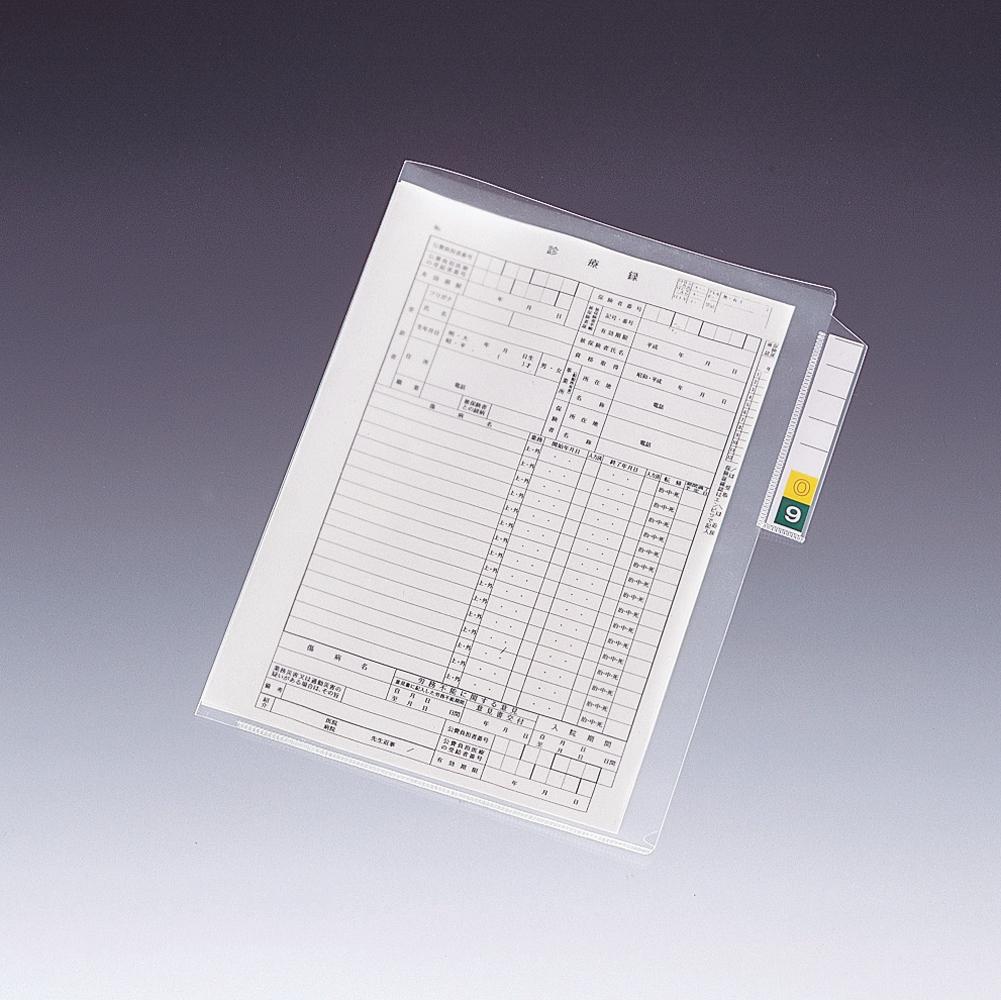 人気カラーの カルテフォルダー シングルポケット 50枚入 LIHITLAB aso 0-5020-03 医療 研究用機器 